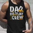Mens Construction Dad Birthday Crew Party Worker Dad Unisex Tank Top Gifts for Him