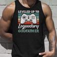 Mens Leveled Up To Legendary Godfather - Uncle Godfather Unisex Tank Top Gifts for Him