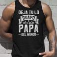 Mens Mexican Mejor Papa Dia Del Padre Camisas Fathers Day Unisex Tank Top Gifts for Him