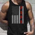 Mens Proud Papa American Flag Fathers Day Gift From Grandchildren Unisex Tank Top Gifts for Him