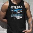 Mens Step-Dad Of The Birthday Boy Monster Truck Birthday Unisex Tank Top Gifts for Him
