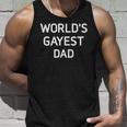 Mens Worlds Gayest Dad Bisexual Gay Pride Lbgt Funny Unisex Tank Top Gifts for Him