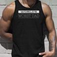 Mens Worlds Worst Dadfunny Fathers Day For Dads Unisex Tank Top Gifts for Him