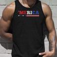 Womens Merica 4Th Of July Independence Day Patriotic American V-Neck Tank Top Gifts for Him