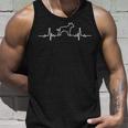 Minimalist Heartbeat American Staffordshire Terrier Unisex Tank Top Gifts for Him