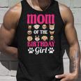 Mom Of The Birthday Girl Dog Paw Bday Party Celebration Unisex Tank Top Gifts for Him