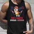 My Farts Spread Freedom Funny American Flag Corgi Fireworks V3 Unisex Tank Top Gifts for Him