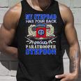 My Stepdad Has Your Back Proud Army 685 Shirt Unisex Tank Top Gifts for Him