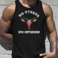 No Uterus No Opinion Fuchsia Flower Distressed Vintage Unisex Tank Top Gifts for Him