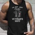 Womens Im Not Just Daddys Little Girl Im Veterans Daughter V-Neck Tank Top Gifts for Him