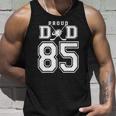 Number 85 Custom Proud Hockey Dad Personalized For Men Unisex Tank Top Gifts for Him