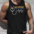 Nurse Rainbow Flag Lgbt Lgbtq Gay Lesbian Bi Pride Ally Unisex Tank Top Gifts for Him