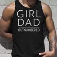 Outnumbered Dad Of Girls Men Fathers Day For Girl Dad Unisex Tank Top Gifts for Him