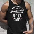 Pa Grandpa Gift This Is What An Awesome Pa Looks Like Unisex Tank Top Gifts for Him