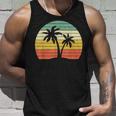 Palm Tree Vintage Retro Style Tropical Beach Unisex Tank Top Gifts for Him