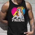 Pansexual Beagle Rainbow Heart Pride Lgbt Dog Lover 56 Beagle Dog Unisex Tank Top Gifts for Him