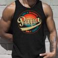 Papa Like A Grandpa Only Cooler Funny Dad Papa Definition Unisex Tank Top Gifts for Him