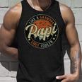 Papi Like A Grandpa Only Cooler Vintage Retro Fathers Day Unisex Tank Top Gifts for Him