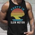 Party In Slow Motion Vintage Funny Boating Boating Gifts Unisex Tank Top Gifts for Him