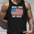 Patriotic Raise Lions Not Sheep Usa American Flag Men Women Tank Top Gifts for Him