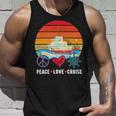 Peace Love Cruising Family Cruise Vacation Matching Gift V2 Unisex Tank Top Gifts for Him