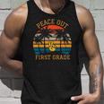 Peace Out First Grade Last Day Of School Graduation Student Unisex Tank Top Gifts for Him