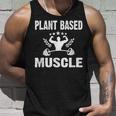 Plant Based Muscle Fitness Workout Vegan Weightlifter Unisex Tank Top Gifts for Him