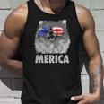 Pomeranian 4Th Of July Merica Men American Flag Pom Dog Unisex Tank Top Gifts for Him