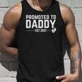 Promoted To Daddy 2021 For First Time Fathers New Dad Unisex Tank Top Gifts for Him
