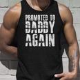 Promoted To Daddy Again Fathers Day Gift 2022 Ver2 Unisex Tank Top Gifts for Him
