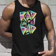 Rad Like Dad 80S Retro Graphic Unisex Tank Top Gifts for Him