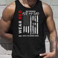 Red On Friday Dad Military Remember Everyone Deployed Flag Unisex Tank Top Gifts for Him