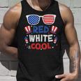 Red White And Cool Sunglasses 4Th Of July Toddler Boys Girls Unisex Tank Top Gifts for Him