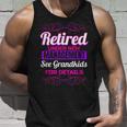 Retired Grandma Retirement Grandkids Retiree Farewell Party Unisex Tank Top Gifts for Him