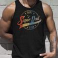 Mens Retro Best Dad Super Dad Ever Father Daddy Fathers Day Tank Top Gifts for Him