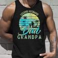 Retro Fathers Day Dad The Legend Husband Dad Grandpa Unisex Tank Top Gifts for Him