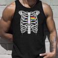Ribcage Pansexual Heart Cute Pan Pride Flag Love Men Women Unisex Tank Top Gifts for Him