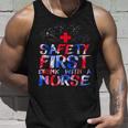 Safety First Drink With A Nurse Patriotic Nurse 4Th Of July Unisex Tank Top Gifts for Him