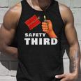 Safety Third 4Th Of July Patriotic Funny Fireworks Unisex Tank Top Gifts for Him