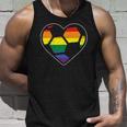 Soccer Heart Sport Lgbtq Rainbow Gay Pride Ally Men Women Unisex Tank Top Gifts for Him
