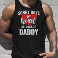 Sorry Boys My Heart Belongs To Daddy Kids Valentines Gift Unisex Tank Top Gifts for Him