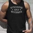 Sunshine And Whiskey Drinking Scotch Bourbon Lovers Alcohol Tank Top Gifts for Him