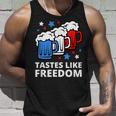 Tastes Like Freedom Funny 4Th Of July Beer Quote Unisex Tank Top Gifts for Him