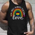 Teacher Ally Lgbt Teaching Love Rainbow Pride Month V2 Unisex Tank Top Gifts for Him