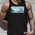 The Capybara On Great Wave Unisex Tank Top Gifts for Him