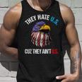 They Hate Us Cuz They Aint Us Bald Eagle Funny 4Th Of July Unisex Tank Top Gifts for Him