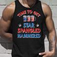 Time To Get Star Spangled Hammered 4Th Of July Beer Western Unisex Tank Top Gifts for Him