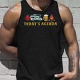 Today’S Agenda Camping Unisex Tank Top Gifts for Him