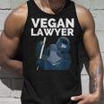 Vegan Lawyer Funny Cute Gorilla Plant-Based Unisex Tank Top Gifts for Him