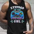 Video Game Birthday Party Stepdad Of The Bday Girl Matching Unisex Tank Top Gifts for Him